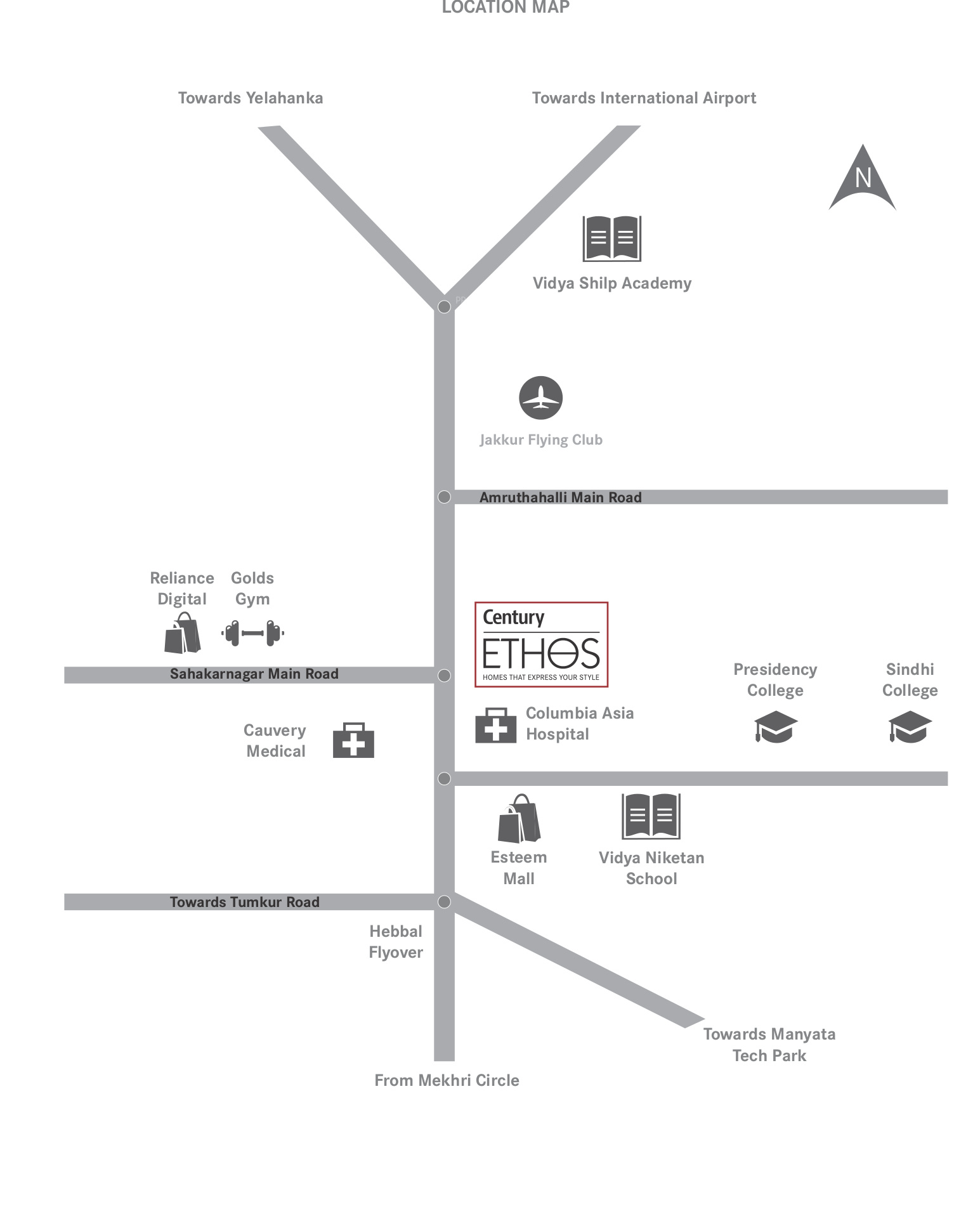 Century Ethos Location Map