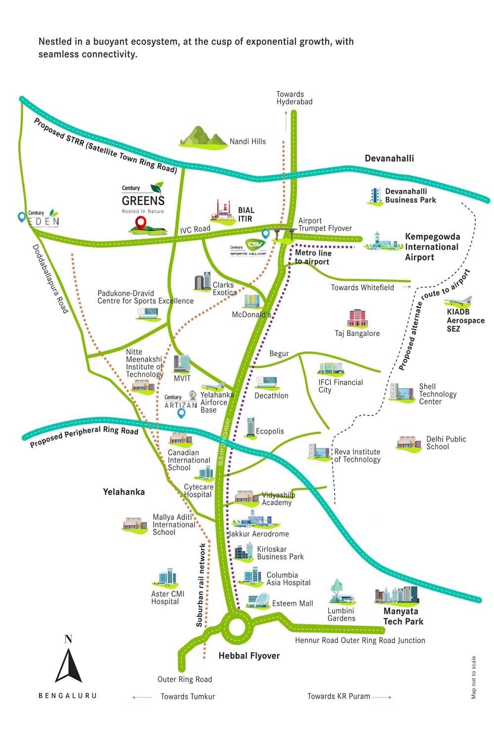 Century Greens Location Map