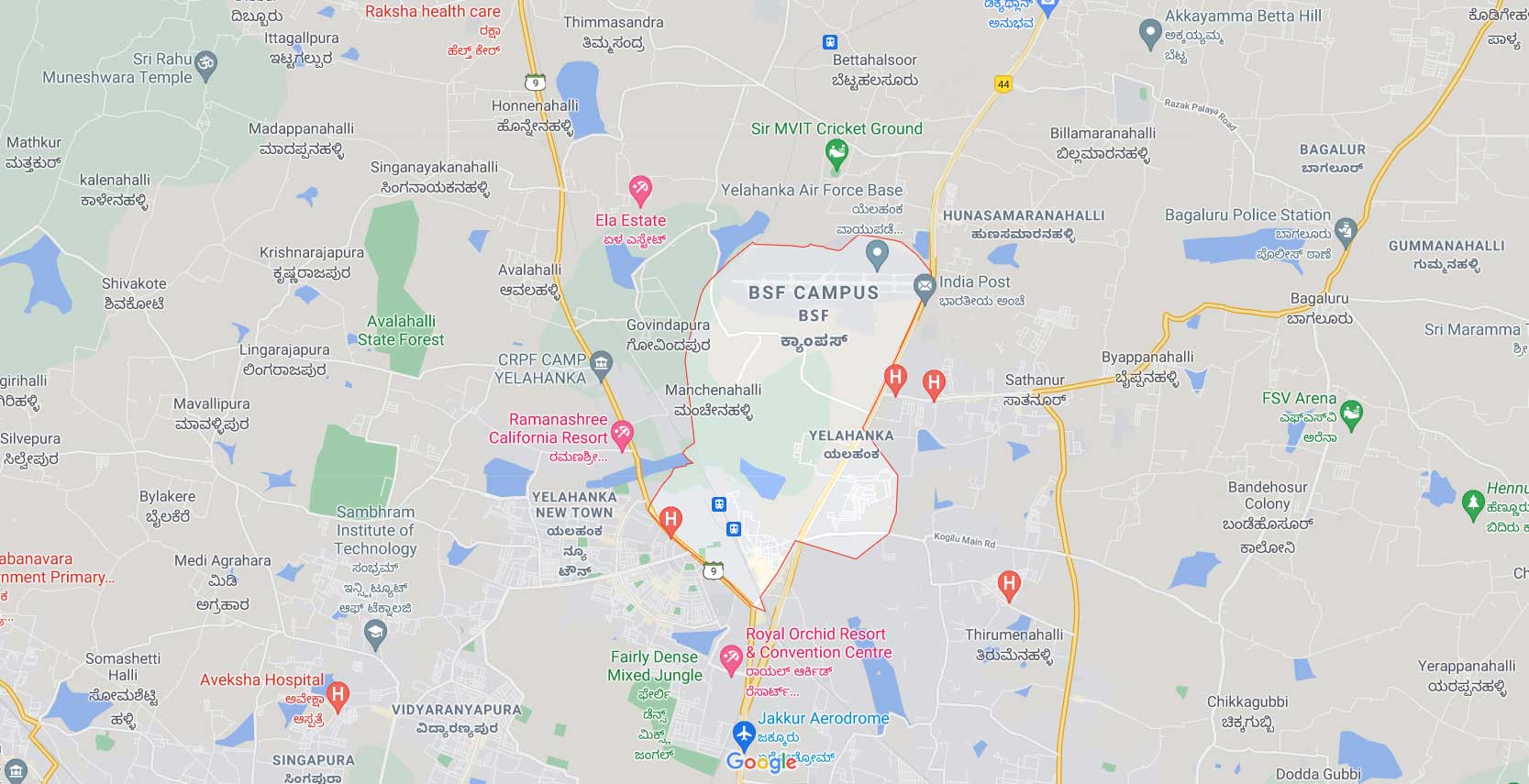 Century Yelahanka Location Map